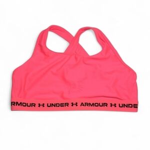 Under Armour Neon Pink Compression Infinity Crossback Athletic Sports Bra 3X